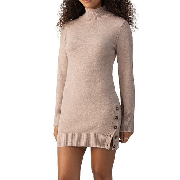 Sanctuary “Stroll In The Cloud” Sweater Dress – Beige | NWT | Size L - Picture 1 of 3